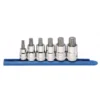 GEARWRENCH 3/8 in. and 1/2 in. Drive Stubby Triple Square Bit Metric Socket Set (6-Piece)