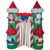 Gemmy 9 ft. H. Airblown Archway-Santa's Castle