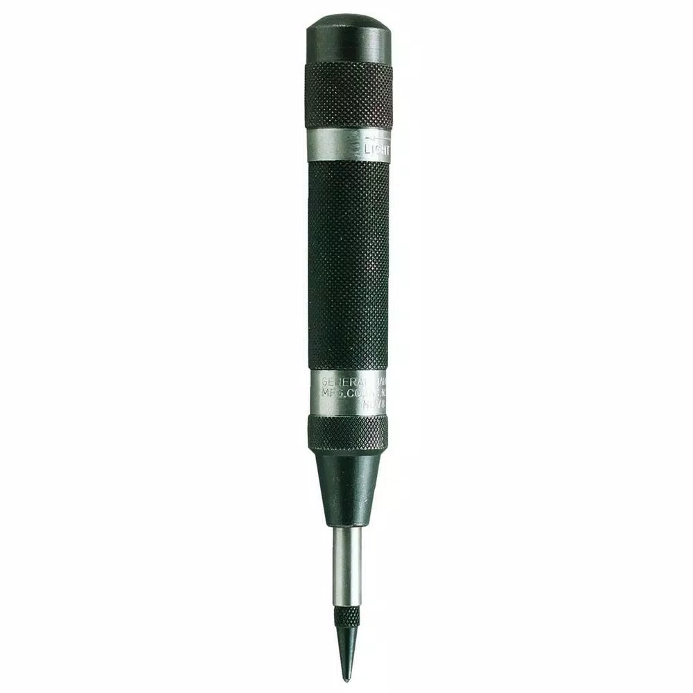 General Tools Adjustable Heavy-Duty Automatic Center Punch with Replaceable Steel Point