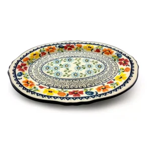 GIBSON elite Luxembourg 14 in. Multicolored Stoneware Oval Platter