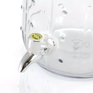 Gibson Home Cactus Cooler 1.3 Gal. Glass Drink Dispenser