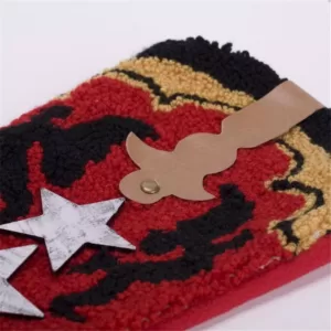 Glitzhome 20.69 in. H Hooked Stocking Red Boot