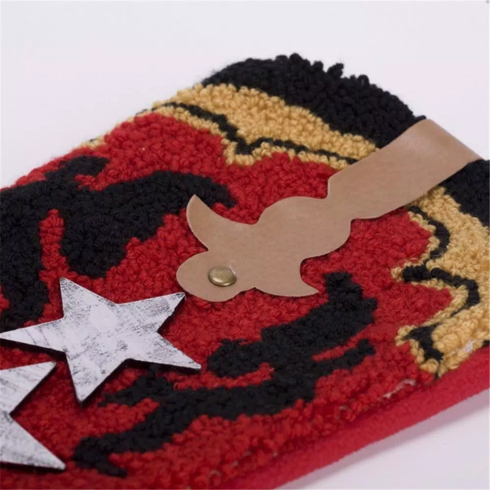 Glitzhome 20.69 in. H Hooked Stocking Red Boot