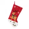 Glitzhome 9.27 in. H Hooked Stocking Reindeer