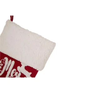 Glitzhome 21 in. H Fabric Stocking, in. Merry Christmas in