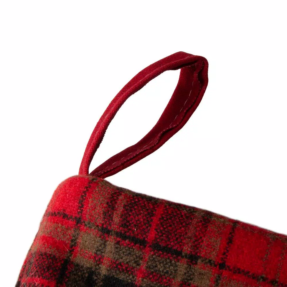 Glitzhome 21 in. Fabric Christmas Stocking - Dachshund