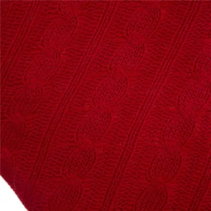 Glitzhome 20 in. Polyester Knitted Stocking with Faux Fur Cuff (2-Pack)