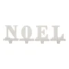 Glitzhome 5.91 in. H Wooden/Metal NOEL Stocking Holder (Set of 4)