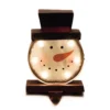 Glitzhome Marquee LED Snowman Head Stocking Holder