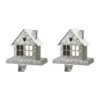 Glitzhome Wooden/Metal Reindeer Stocking Holder (Set of 2)