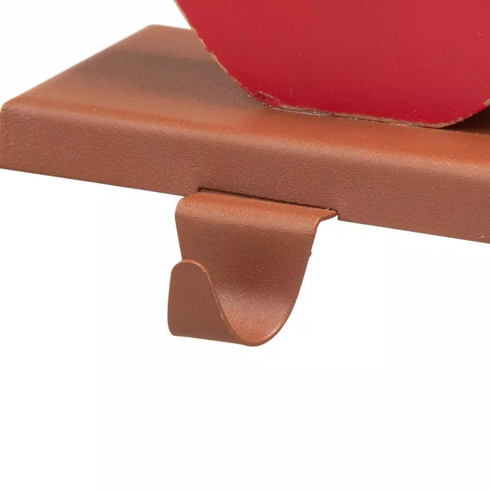 Glitzhome Wooden/Metal Cardinal Stocking Holder (2-Pack)