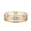 Home Decorators Collection Home Decorators Collection Gold Metal Decorative Round Mirror Tray
