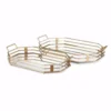 IMAX Piculla Gold Trays (Set of 2)