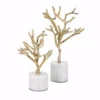 IMAX Concepts Eclipse Trees on Marble Base (Set of 2)