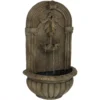 Sunnydaze Decor Florence Florentine Stone Electric Powered Wall Fountain