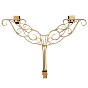 Village Lighting Company 19 in. Gold Antler Adjustable Wreath Hanger