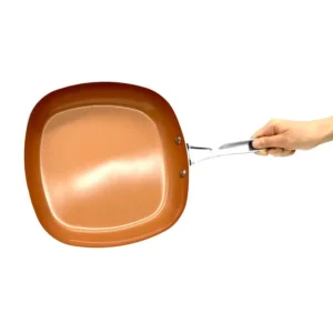 Gotham Steel 12 in. Non-Stick Ti-Ceramic Shallow Square Fry Pan