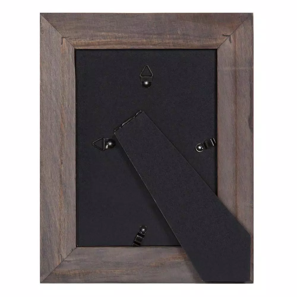 DesignOvation Museum 5 in. x 7 in. Matted to 3.5 in. x 5 in. Gray Picture Frame (Set of 4)