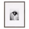 DesignOvation Gallery 16 in. x 20 in. matted to 8 in. x 10 in. Gray Picture Frame