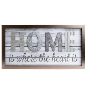 Pinnacle Home Is Where The Heard Is Wood Plank Decorative Sign