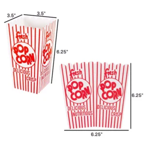 Great Northern 32 oz. Open Top Movie Theater Popcorn Boxes (100-Count)