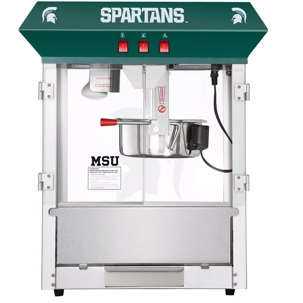 Great Northern Michigan State University Spartans 8 oz. Popcorn Machine