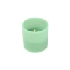 Northlight 6 in. Sage Green Battery Operated Flameless LED Lighted 3-Wick Flickering Wax Christmas Pillar Candle