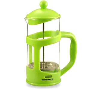 Ovente 8-Cup Green French Press Cafetire Heat-Resistant Borosilicate Glass Coffee and Tea Maker FREE Measuring Scoop