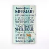 P Graham Dunn Lessons from a Mermaid Wood Pallet Individual Wooden Art
