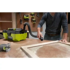 RYOBI 18-Volt ONE+ 3 Gal. Project Wet/Dry Vacuum w/Accessory Storage and Lithium-Ion 4.0 Ah LITHIUM+ HP High Capacity Battery