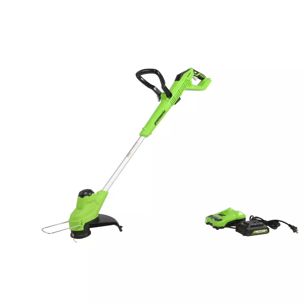 Greenworks 12 in. 24-Volt Battery Cordless TORQDRIVE String Trimmer with 2.0 Ah USB Battery and Charger Included ST24B212