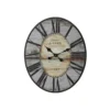 3R Studios Distressed Grey Wood Wall Clock