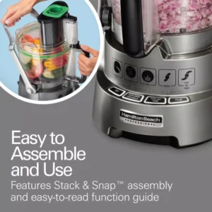 Hamilton Beach Professional 14 Cup Silver Dicing Food Processor