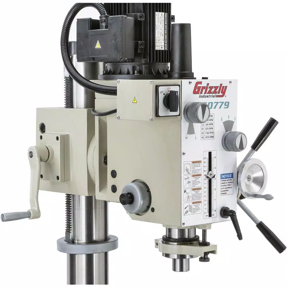Grizzly Industrial Heavy-Duty Floor Model Gearhead Drill Press