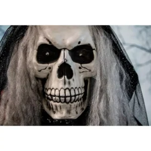 Haunted Hill Farm 5.5 ft. Animatronic Moaning Skeleton Bride Halloween Prop