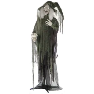 Haunted Hill Farm 6 ft. Animatronic Talking Witch Halloween Prop
