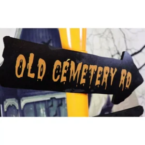 Haunted Hill Farm 71 in. Orange Jack-O-Lantern Halloween Lamp Post with Animation and Spooky Music