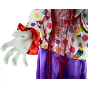 Haunted Hill Farm 5.5 ft. Animatronic Scary Talking Clown Halloween Prop
