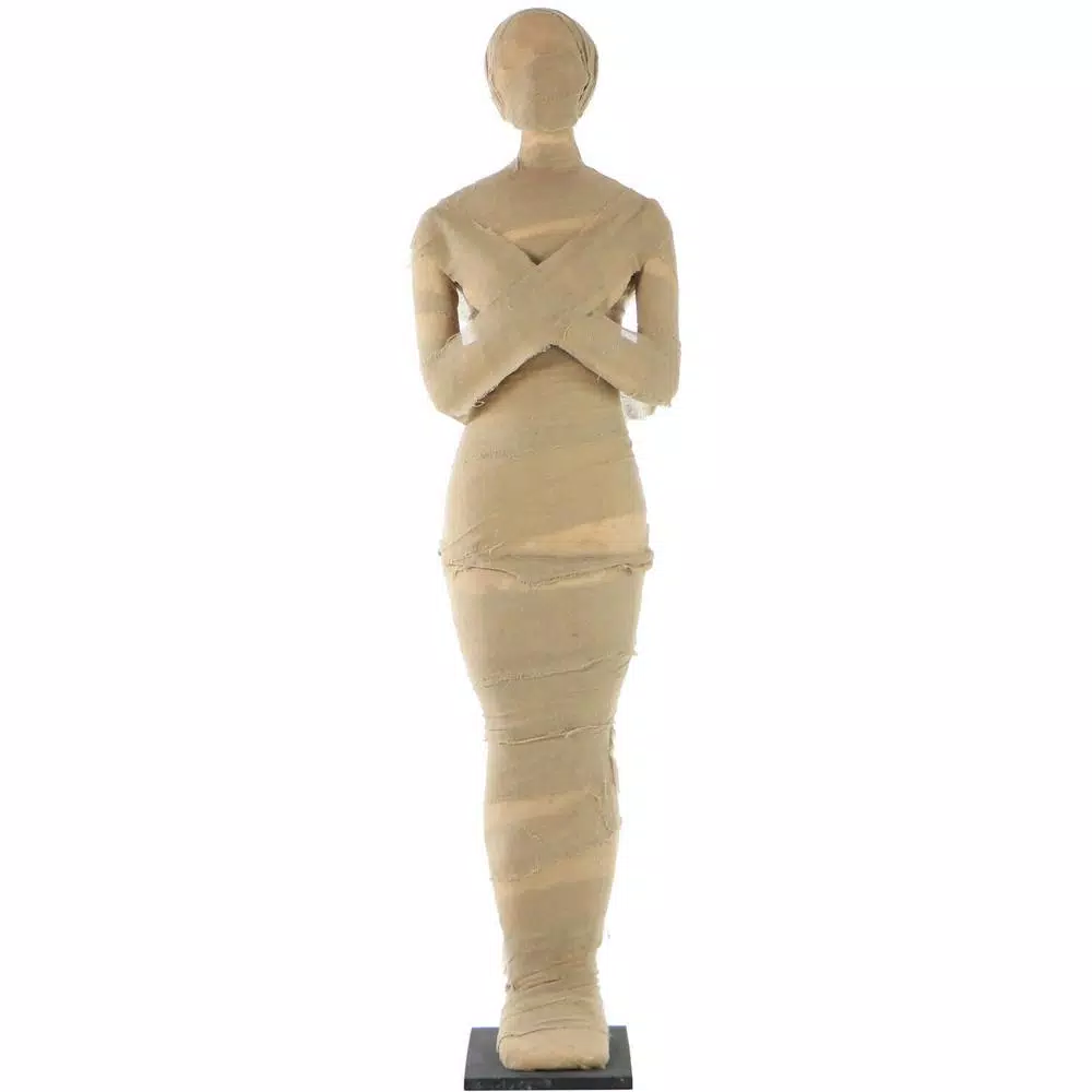 Haunted Hill Farm 5 ft. Standing Wrapped Mummy Halloween Prop