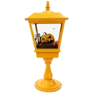 Haunted Hill Farm 25 in. Orange Tabletop Jack-O-Lantern with Animation
