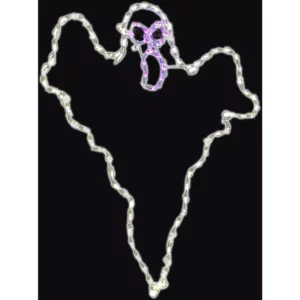Haunted Hill Farm 48 in. x 40 in. Scary Ghost Indoor/Outdoor LED Halloween Window Light