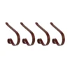 Haute Decor Original MantleClip Rustic Brown Stocking Holder (4-Pack)