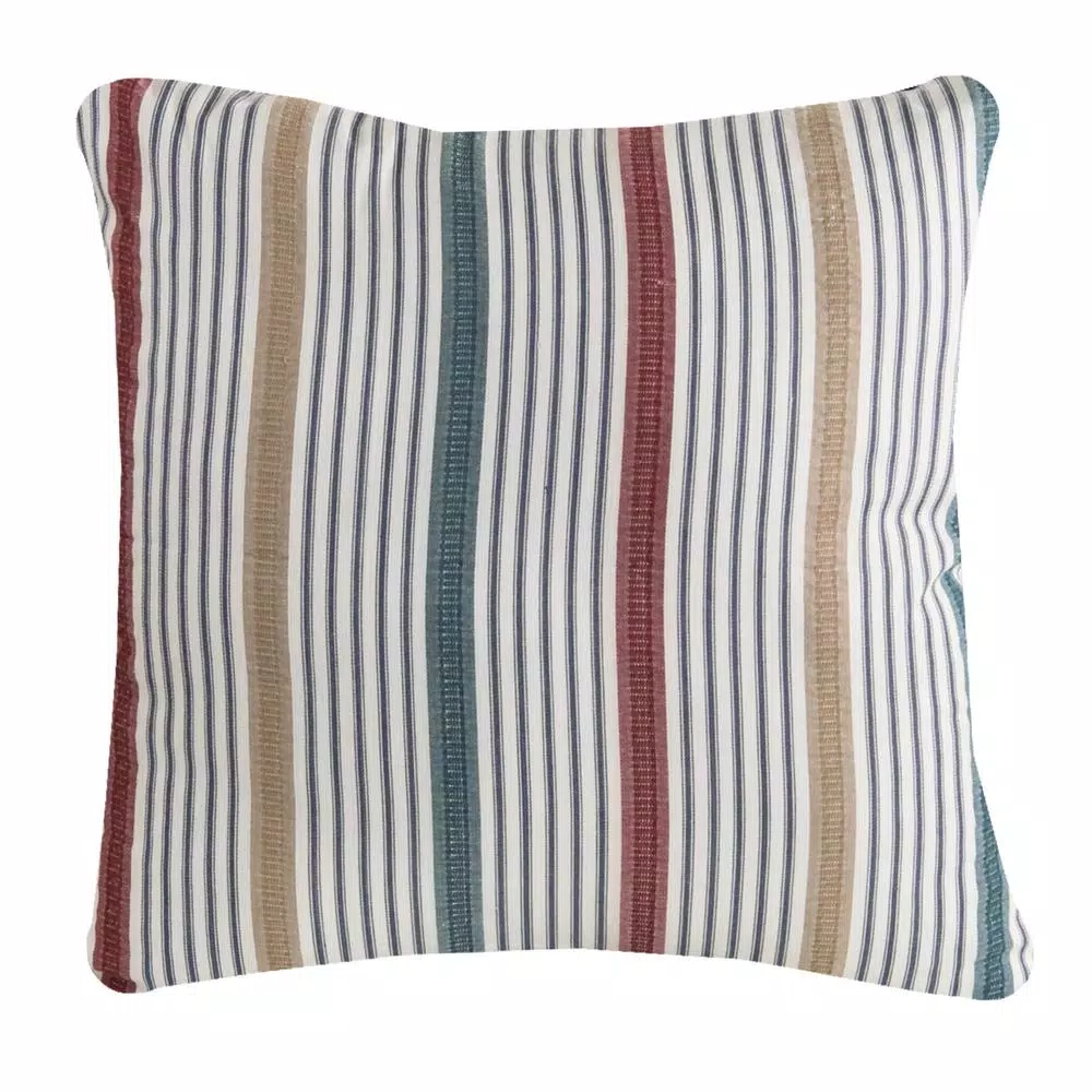 Heritage Lace Beach Living Multi Hidden Zipper 22 in. L x 22 in. W Throw Pillow