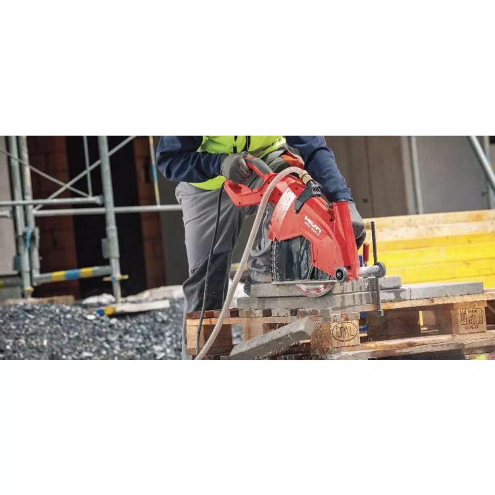 Hilti 12 in. 23 Amp Hand Held Corded DCH 300-X Diamond Cutting Saw with 2 SPS Universal Blades and Twist Lock