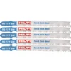 Hilti 3 in. 10 TPI to 21 TPI MD 77 Bi-Metal T-Shank Premium Jig Saw Blade for Cutting Thin to Thick Metal (5-Pack)