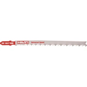 Hilti 4.25 in. 5 TPI to 10 TPI UB 108 Bi-Metal T-Shank Premium Jig Saw Blade for Cutting Metal and Wood (5-Pack)