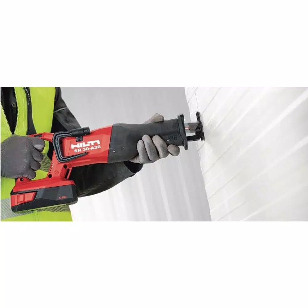 Hilti 36-Volt SR 30A Lithium-Ion Cordless Reciprocating Saw Kit with Two 36/5.2 Ah Batteries, Charger and Bag
