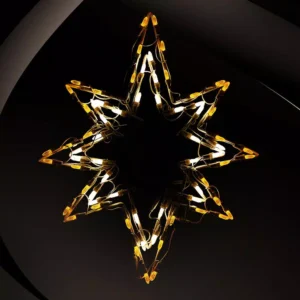 HOLIDYNAMICS HOLIDAY LIGHTING SOLUTIONS Holidynamics, 23 in. LED Small Bethlehem Star Christmas Decor