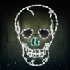 HOLIDYNAMICS HOLIDAY LIGHTING SOLUTIONS 37 in. Lighted LED Skull