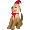 Home Accents Holiday 6 ft. Inflatable Golden Retriever with Bow